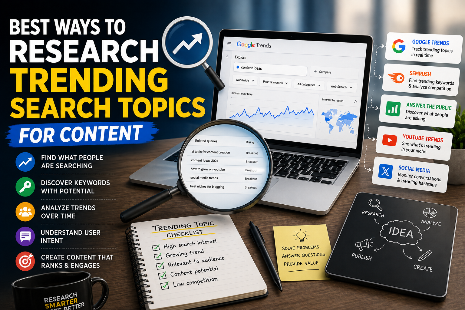Best Ways To Research Trending Search Topics For Content