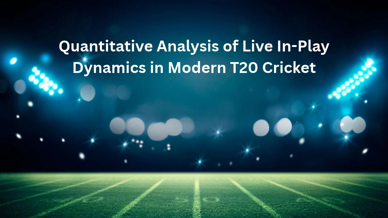Quantitative Analysis of Live In-Play Dynamics in Modern T20 Cricket